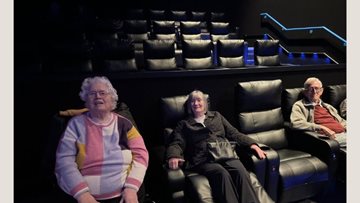 Newton Aycliffe care home Residents take a trip to the cinema